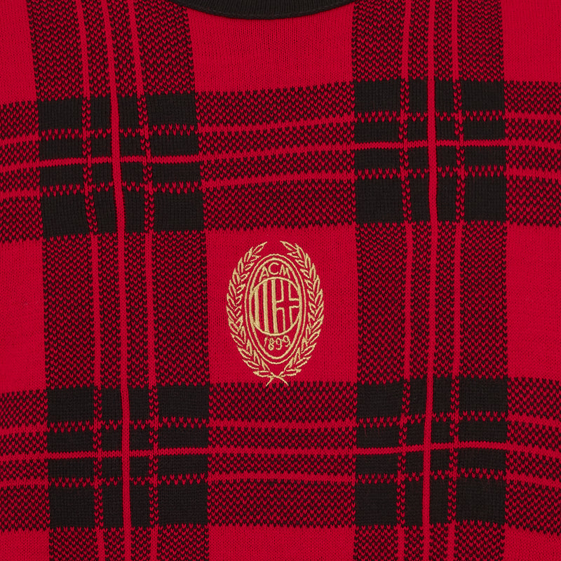 AC MILAN TARTAN CHRISTMAS JUMPER