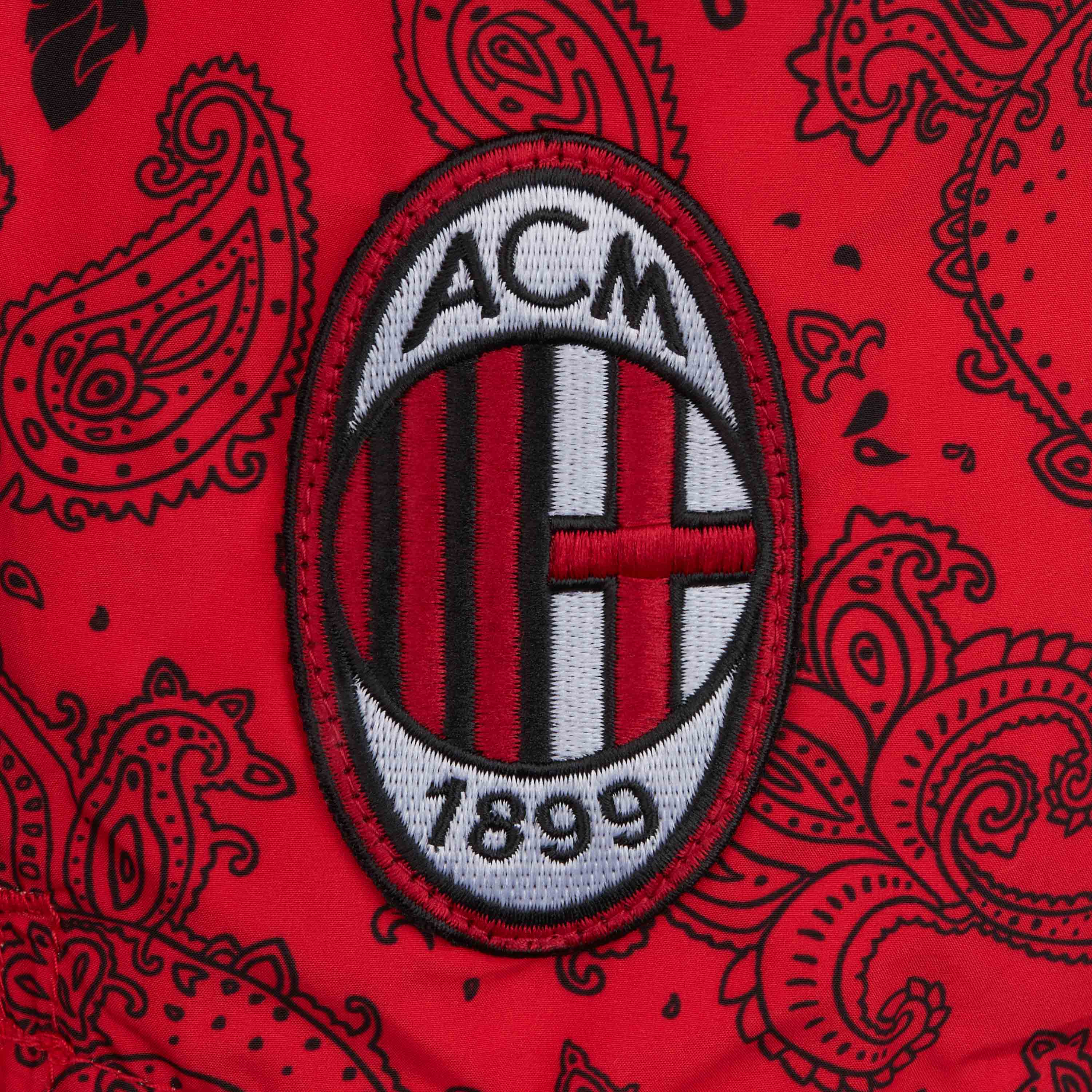 AC MILAN X MC2 SAINT BARTH SWIM SHORT WITH BANDANA PATTERN