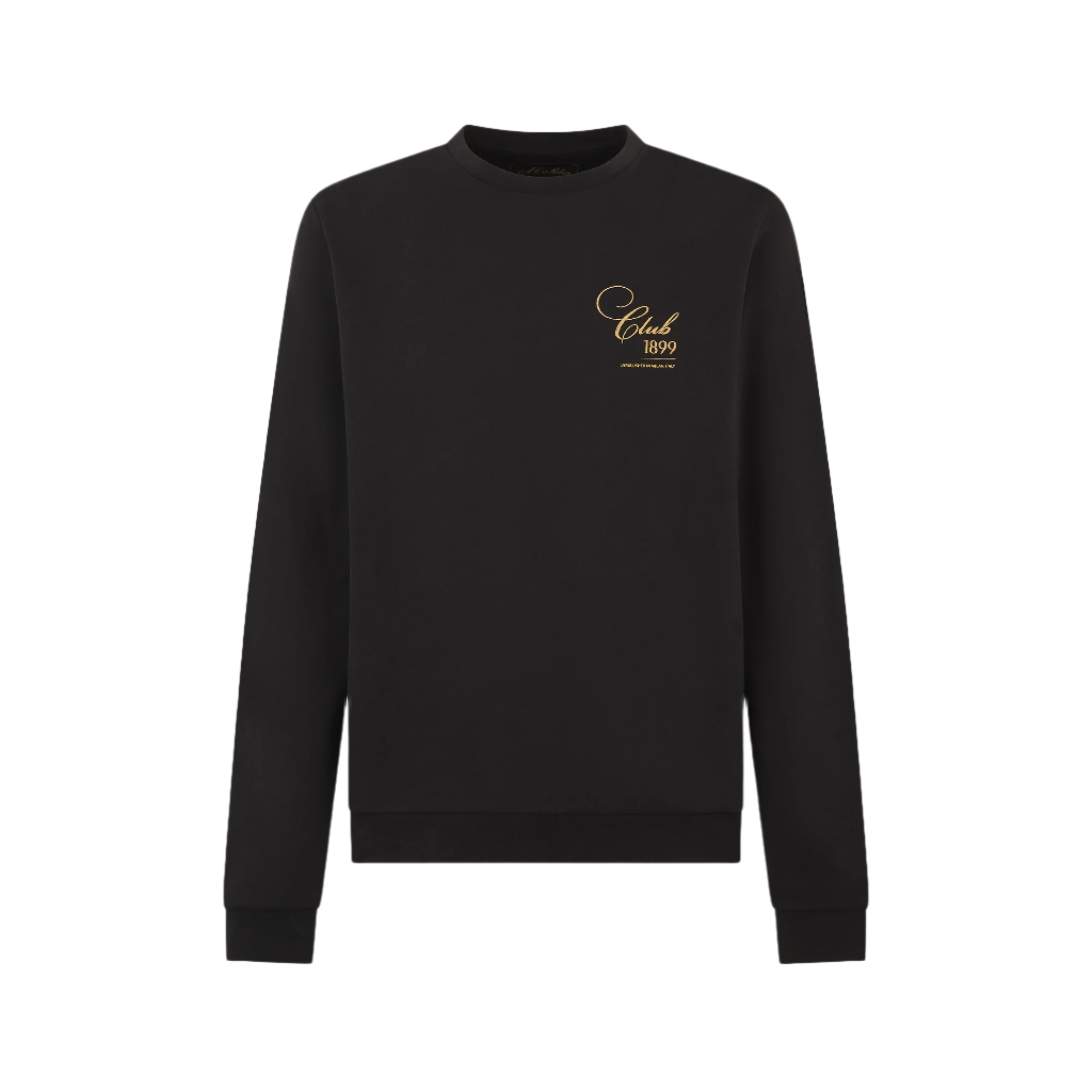 AC MILAN BLACK CREWNECK SWEATSHIRT - CLUB 1899