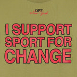 T-SHIRT AC MILAN x OFF-WHITE - I SUPPORT SPORT FOR CHANGE