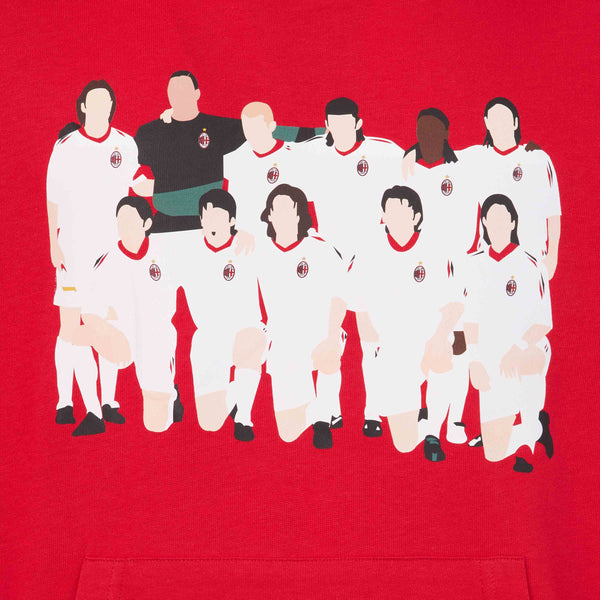 FELPA CON STAMPA MILAN CHAMPIONS RETRO COLLECTION 2003