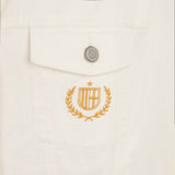 AC MILAN WOMEN'S WHITE DENIM JACKET